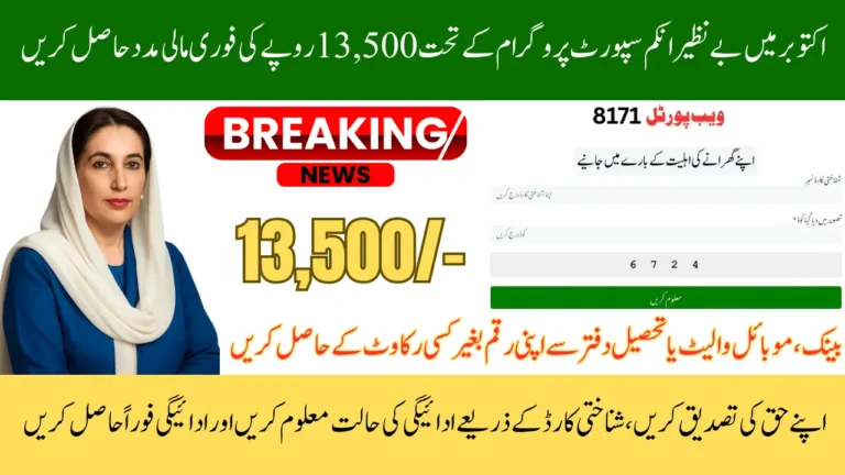 BISP 8171 October 2025 Payment Status Check And How to Receive