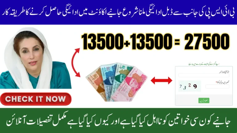 BISP Double Payment 2026 – Check CNIC Eligibility & Requirements for Rs. 27,000 Installment 