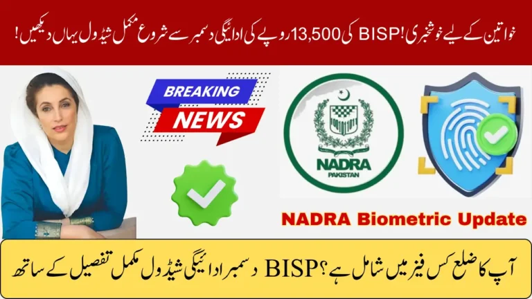 BISP 8171 NADRA Biometric Update 2026 – Final Phase of CNIC Verification & Payment Release for Blocked Beneficiaries