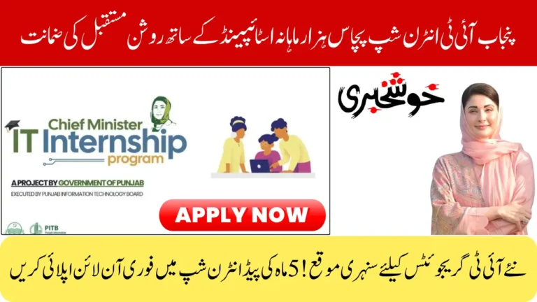 CM Punjab IT Internship Program 2026 – Online Apply, Eligibility & Monthly Stipend Guide