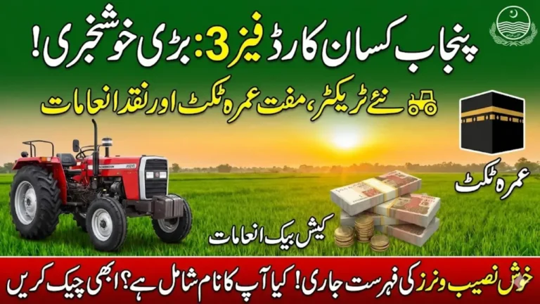 Punjab Kisan Card Phase 3 2026 – Winner List Announced: Check Prizes, Umrah Ticket & Claim Method