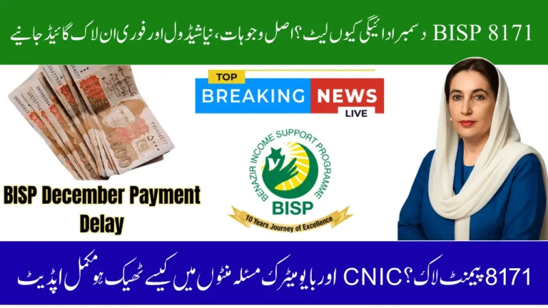 BISP 8171 December Payment Delay 2025 – Final Reasons, New Release Window & Payment Unlock Method