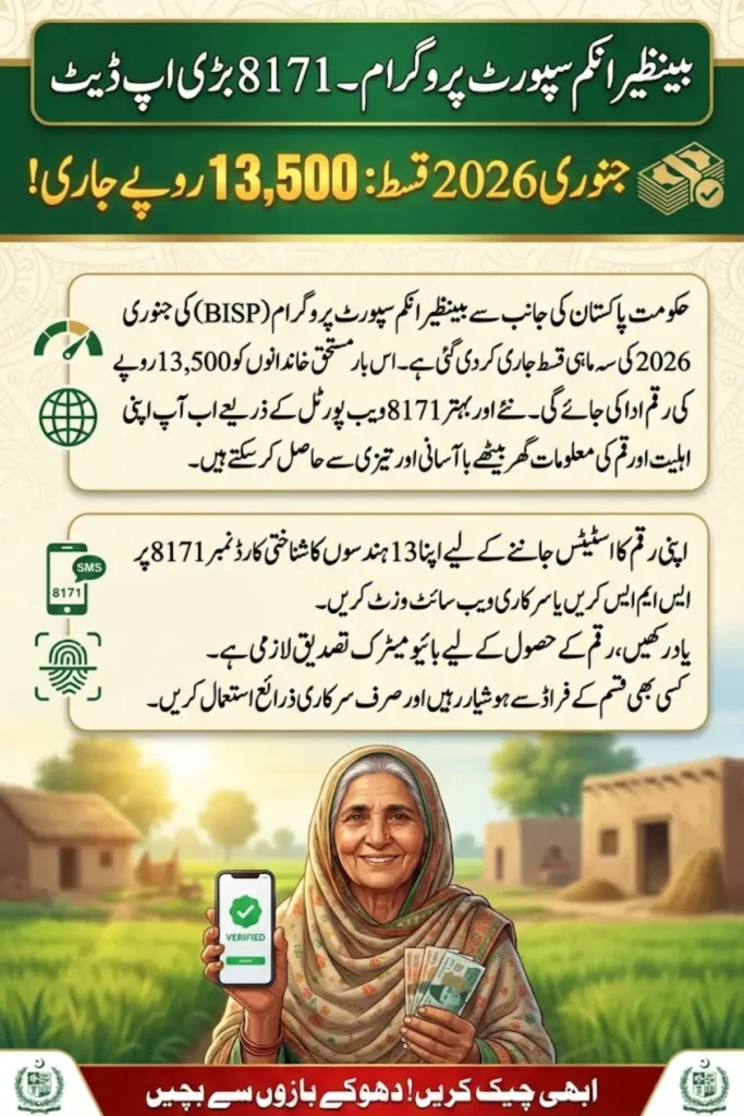 BISP 8171 January 2026 CNIC Check – Verify Your Payment Status Online