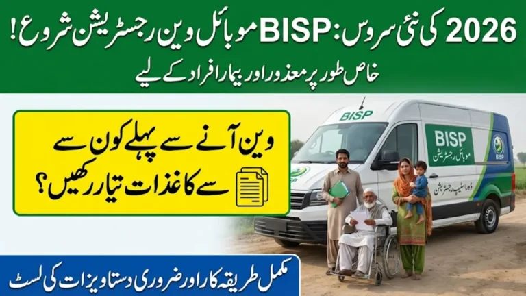 BISP Mobile Van 2026 Brings Doorstep Registration for Disabled Citizens – Full Process Inside