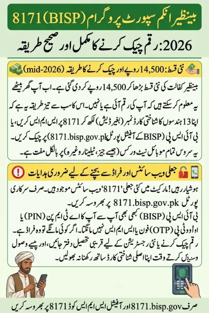 8171 BISP Portal 2026: Check Your Rs. 14,500 Payment Status