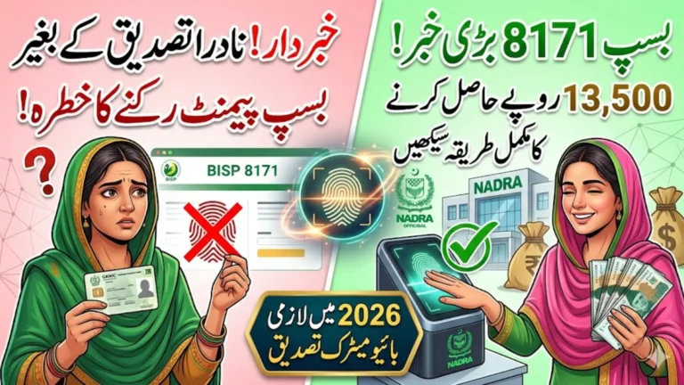 BISP 8171 Biometric Verification Update 2026 NADRA Rechecks and New Payment Process for Blocked Beneficiaries