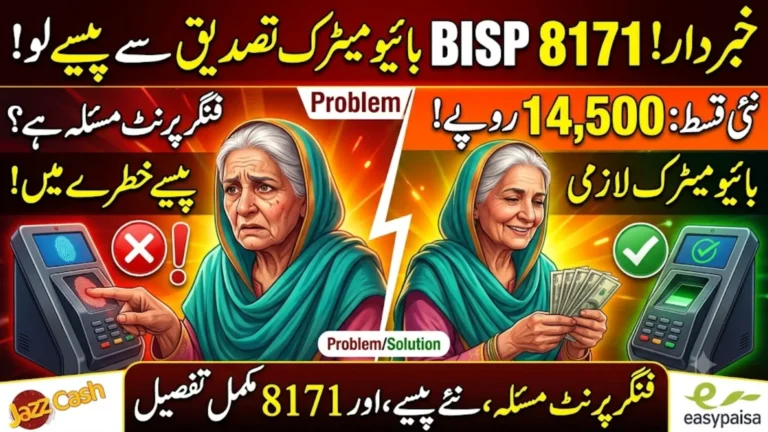 BISP 8171 NADRA Biometric Update 2026 Final Phase of CNIC Verification & Payment Release for Blocked Beneficiaries