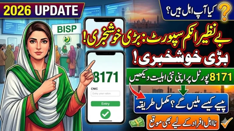 BISP 8171 Portal Recheck Eligibility 2026 Verify Your CNIC & Payment Status Online