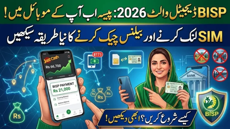 BISP Digital Wallet 2026 – SIM Linking, Balance Check & Full Guide