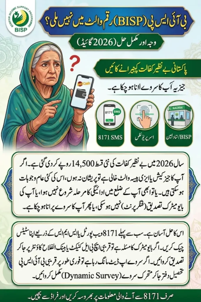 BISP Payment Missing From Wallet 2026 Reasons & How to Fix It Fast