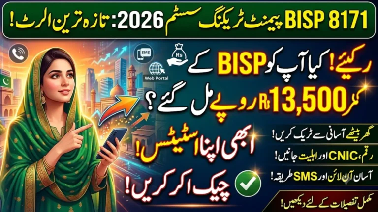 BISP Payment Tracking 2026 Check 8171 CNIC Status Online & Get Your Latest Payment Update