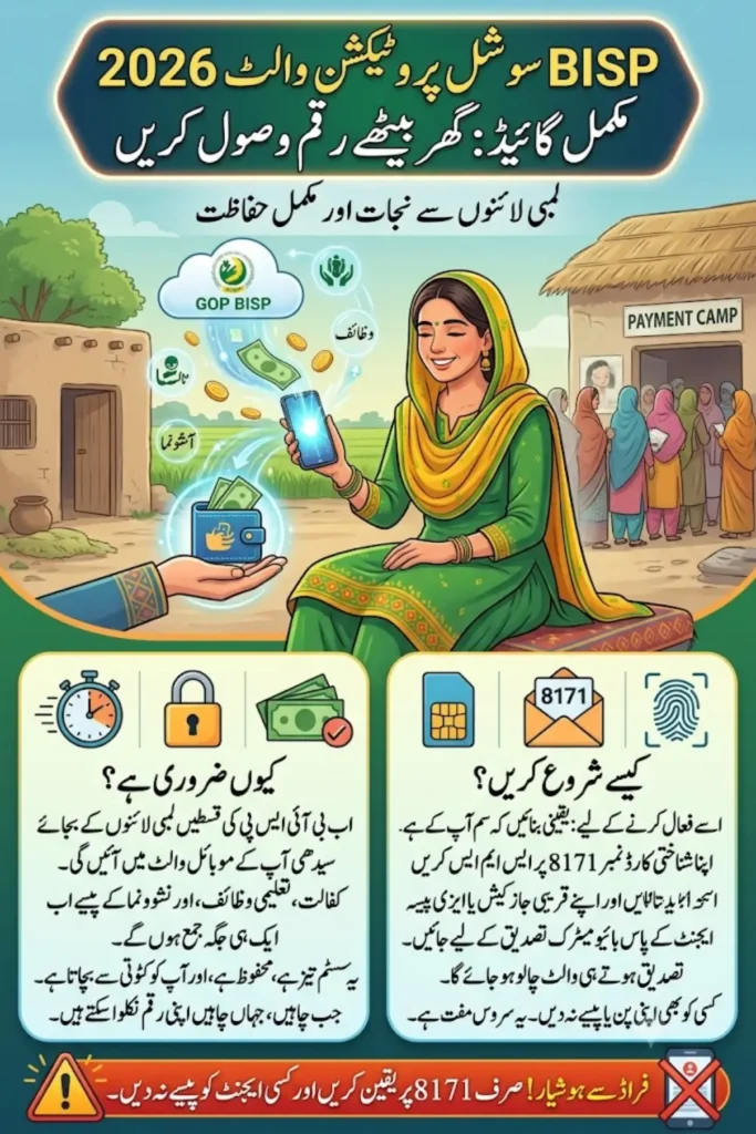 BISP Social Protection Wallet 2026 Full Guide to Pay, Withdraw & Track Benefits
