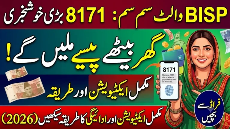 BISP Wallet SIM 8171 (2026) Activation, Eligibility & Payment Guide