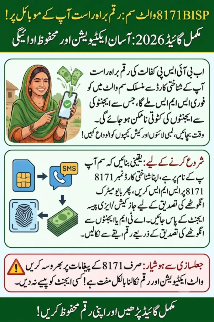 BISP Wallet SIM 8171 (2026) Activation, Eligibility & Payment Guide