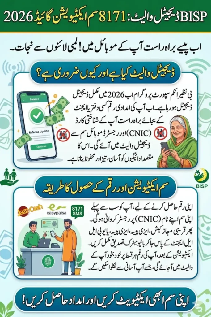 BISP Wallet SIM 8171 Activation 2026 Complete Guide to Digital Account Setup, SIM Verification & Payment Method