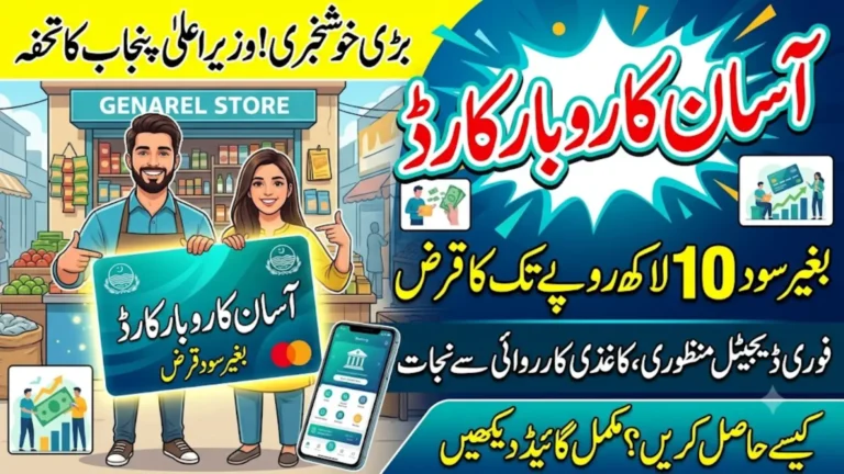 CM Punjab Asaan Karobar Card 2026 Eligibility, Apply Online & Loan Details