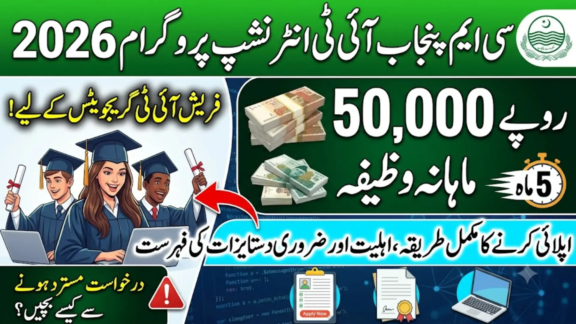 CM Punjab IT Internship Program 2026: Eligibility, Documents & Apply Online