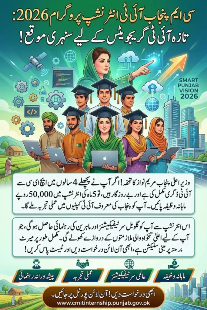 CM Punjab IT Internship Program 2026 Online Apply, Eligibility & Monthly Stipend Guide
