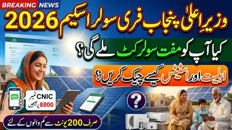 CM Punjab Solar Scheme 2026: Eligibility & Status Check