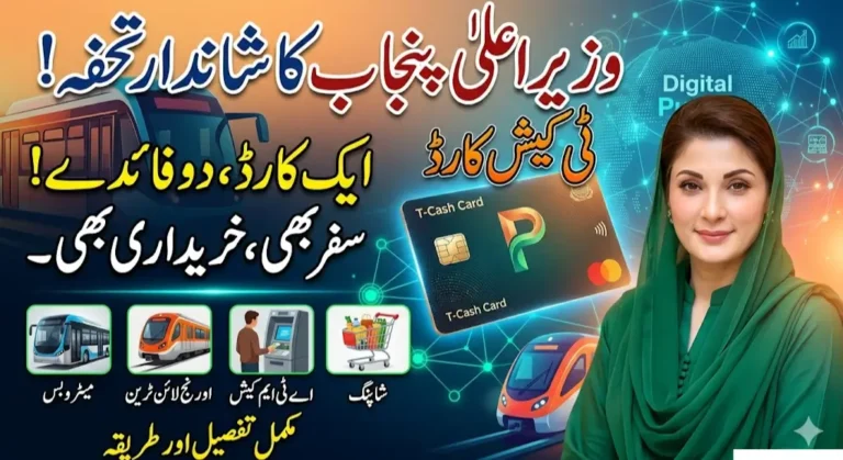 CM Punjab T-Cash Card 2026 Register Online for Monthly Financial Relief
