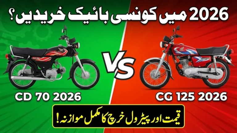 Honda CG 125 & CD 70 2026 Launched in Pakistan – New Features, Mileage & Latest Prices