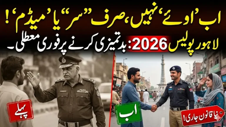 Lahore Police 2026: New Conduct & Performance Rules for Officers – Full Details Released