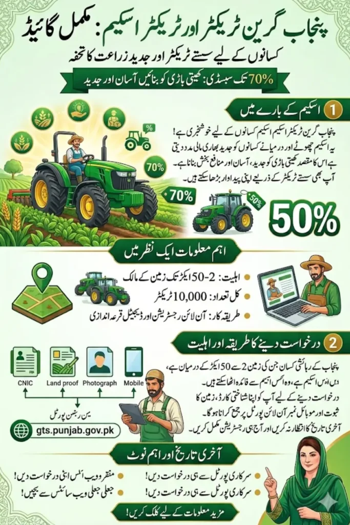 Punjab Green Tractor Scheme 2026 Apply Online for 70% Subsidy & Get Full Farmer Support Details