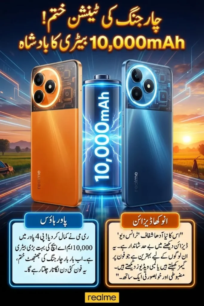 Realme P4 Power Reveals Bold TransView Design and Massive 10,000mAh Battery