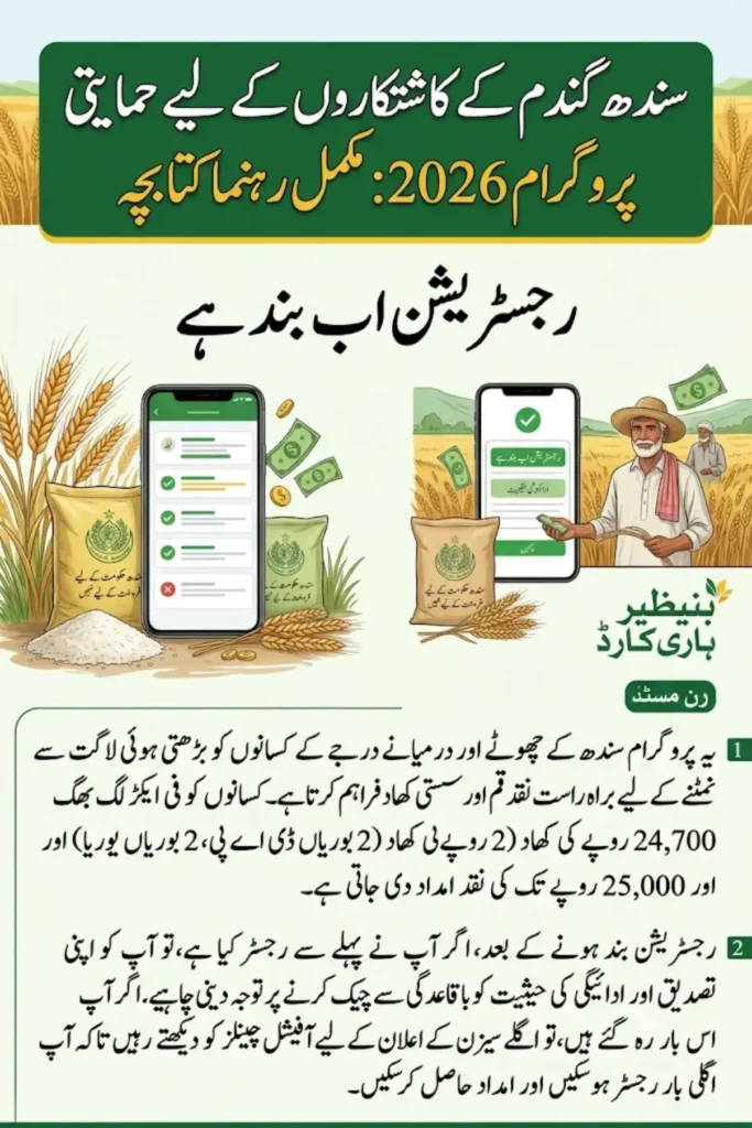 Sindh Wheat Growers Support Program 2026 – Subsidy Details, Registration & Full Support Package Overview