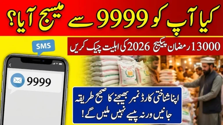 9999 Web Portal 2026 How to Check 13000 Ramzan Package Status Online
