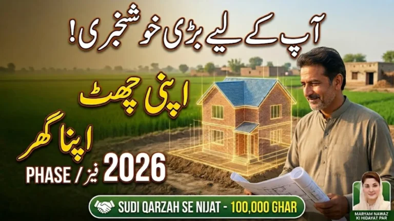 Apni Chhat Apna Ghar Program 2026 Eligibility, Interest-Free Loan, Installment Plan and Online Apply Guide