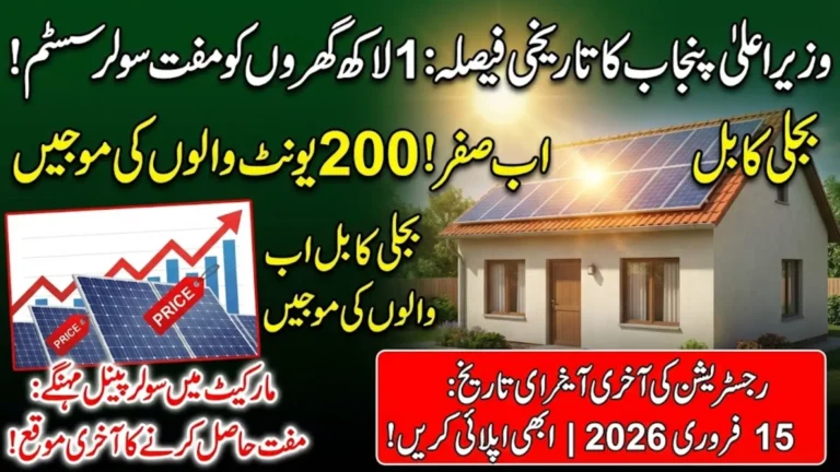CM Punjab Free Solar Panel Scheme 2026 – Eligibility, Benefits, Application Process, and Rising Solar Panel Prices