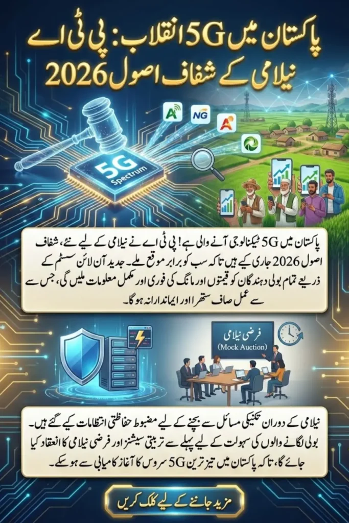 PTA 5G Auction Transparency Rules 2026: Complete Guide to Bidding Process, Data Access and System Safeguards