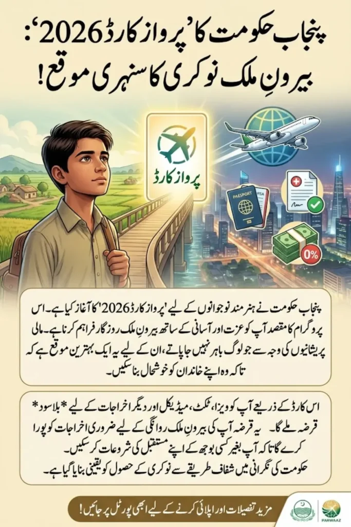 Parwaaz Card Registration Portal 2026: Apply Online for Interest-Free Overseas Employment Loan in Punjab