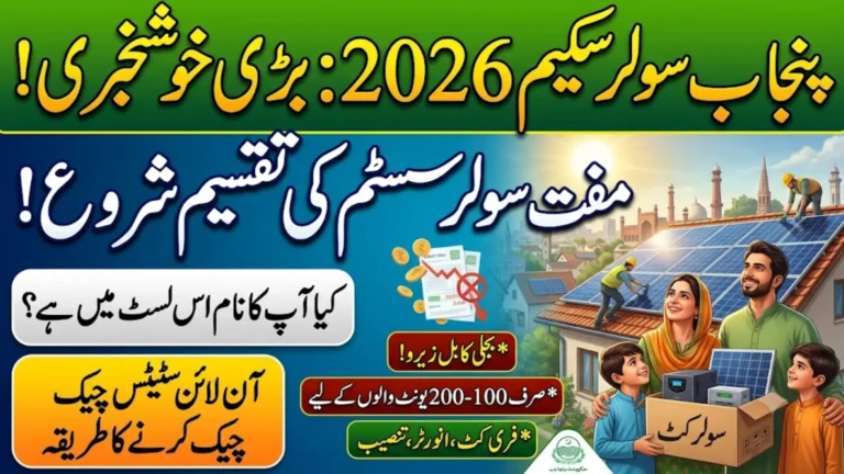 Punjab Solar Scheme 2026 Check Application Status via CNIC & Complete Step-by-Step Registration Guide