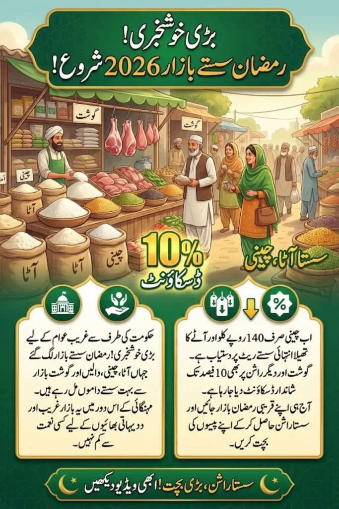 Ramadan Bazaars 2026 Open with Major Discounts on Flour, Sugar, Meat and Essential Items Across the City