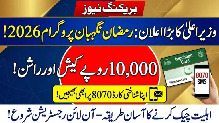 Ramzan Nigehban Program 2026: Register Online via 8070 Web Portal & Check Eligibility Easily