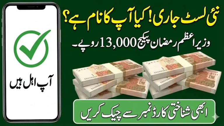pmrrp.nitb.gov.pk CNIC Check 2026 Verify Your Rs 13,000 PM Ramzan Relief Status Step-by-Step