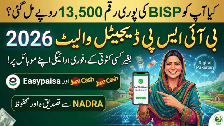 BISP Digital Wallet 2026 Receive Payments Securely via Easypaisa & JazzCash Integration