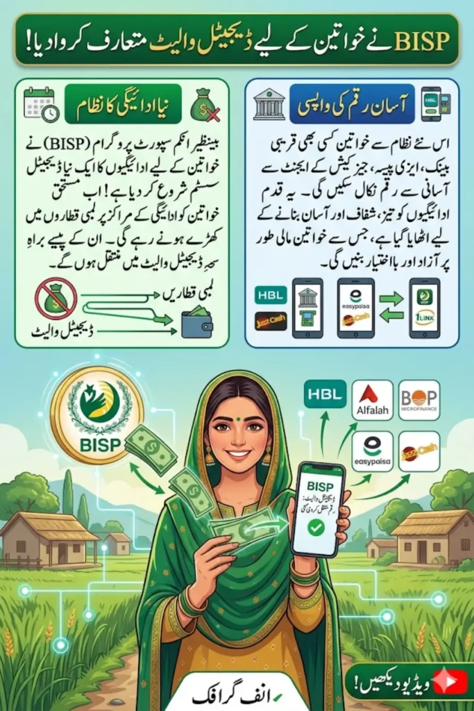 BISP Launches Digital Wallet System for Women Payments in Pakistan