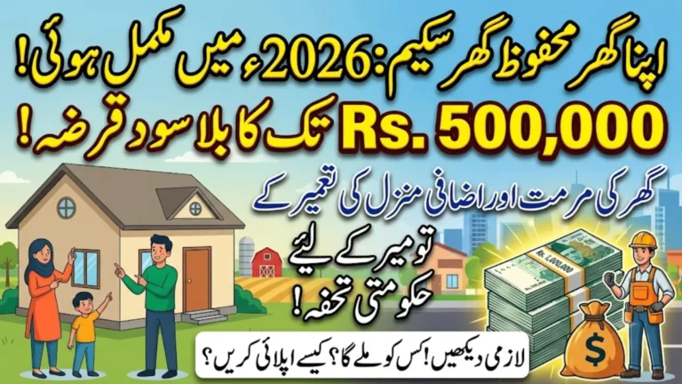 Apna Ghar Mehfooz Ghar Scheme 2026: Rs. 500,000 Interest-Free Loan to Repair Unsafe Homes