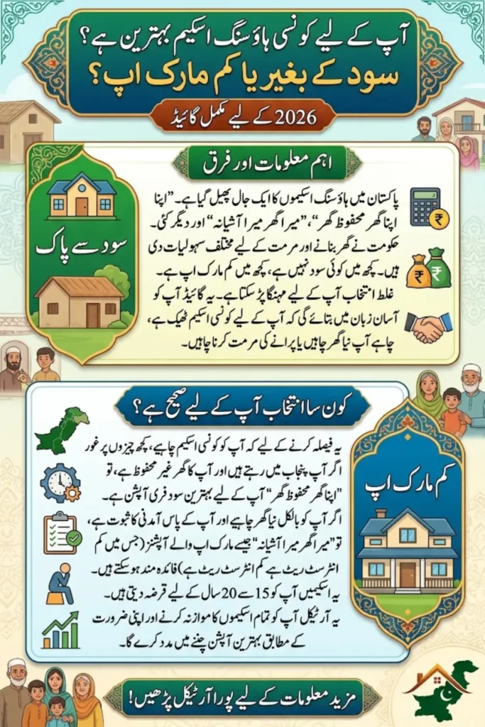 Interest-Free vs Markup Housing Schemes in Pakistan 2026: Which One Is Right for You?