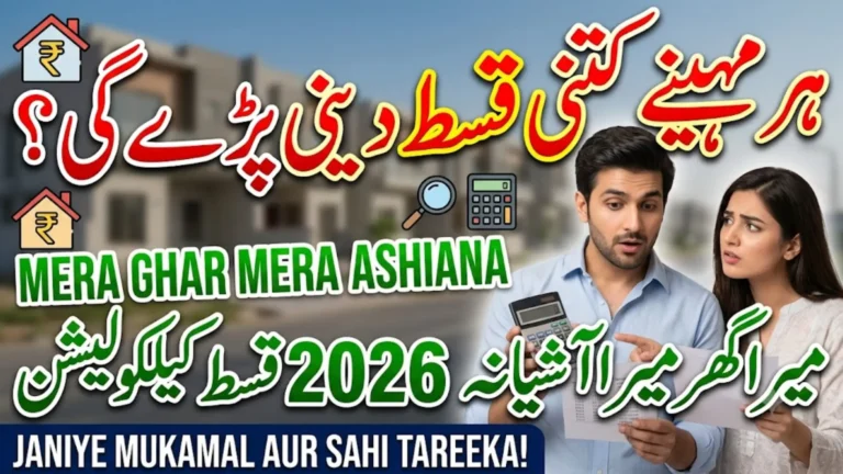 Mera Ghar Mera Ashiana Scheme 2026 Monthly Installment Calculator with Payment Examples