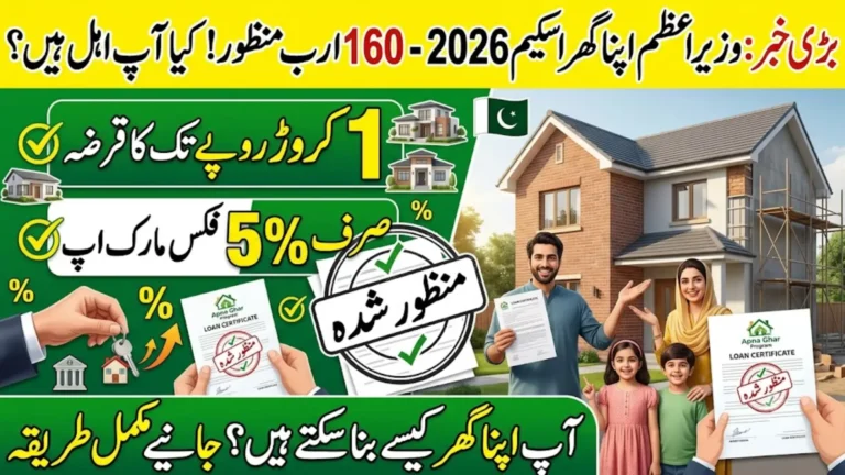 PM Apna Ghar Programme 2026 – Rs. 160 Billion Housing Loans Approved