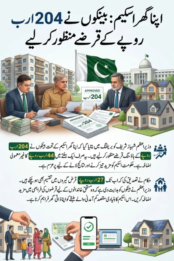 PM Apna Ghar Scheme – Banks Approve Rs. 204 Billion Housing Finance