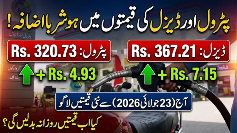 Petrol Price in Pakistan Today – Latest Per-Liter Rates 2026