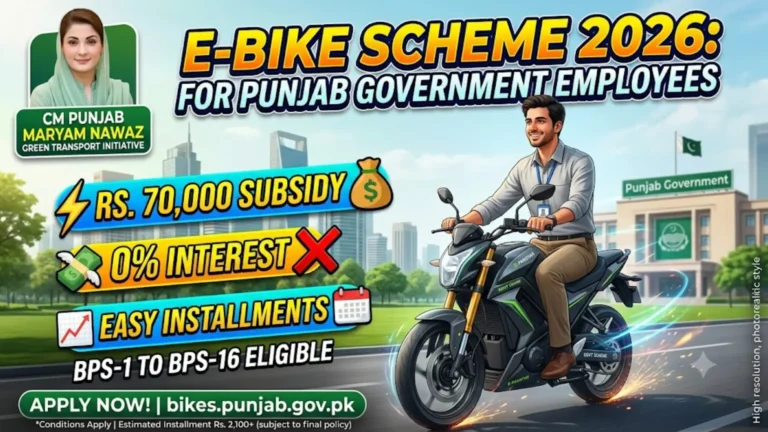 Punjab E-Bike Scheme for Government Employees 2026: Eligibility, Rs. 70,000 Subsidy & Installment Plan