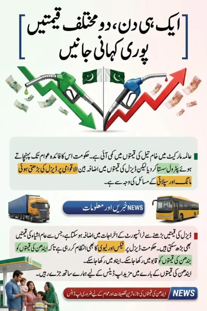 Why Petrol Fell But Diesel Rose – Pakistan Fuel Prices Explained